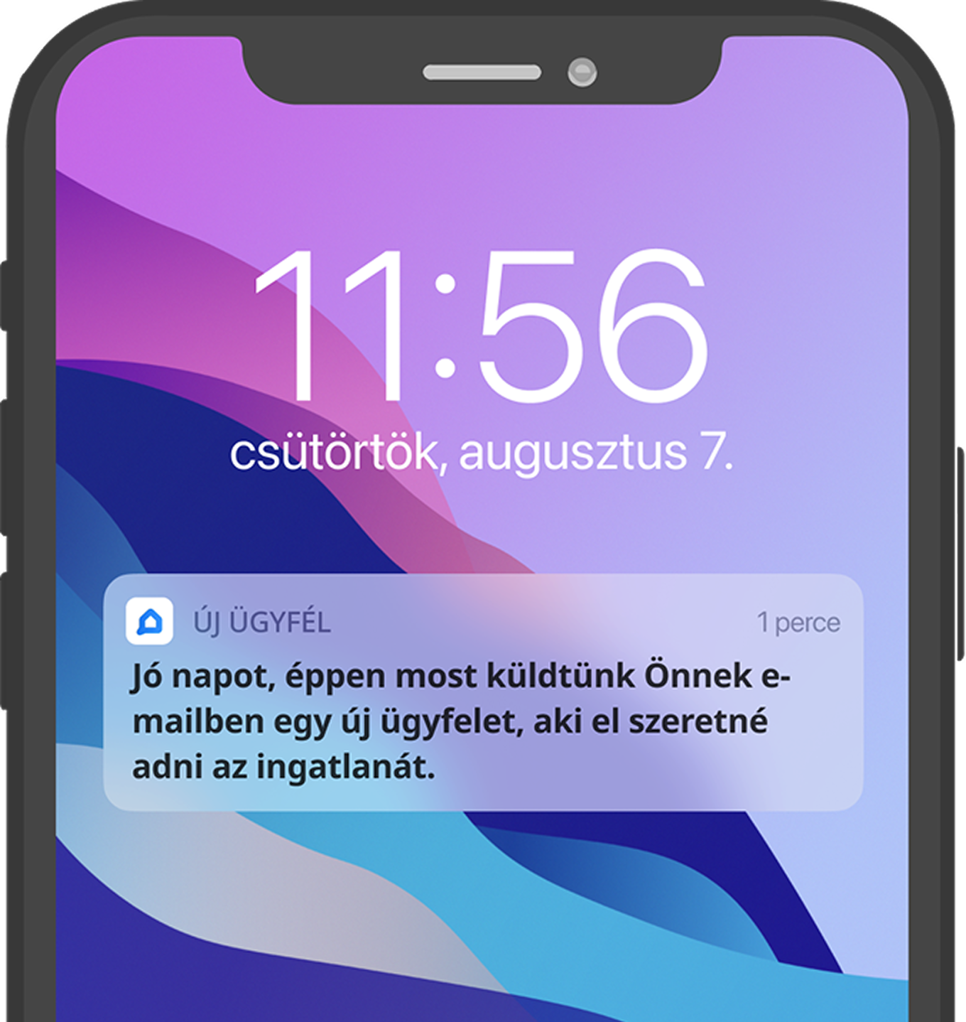 Értesítés új ügyfélről