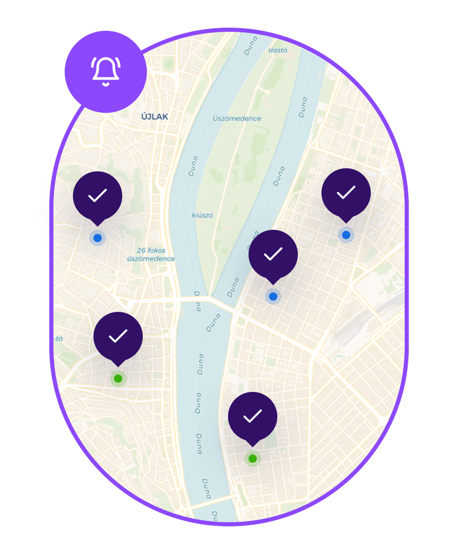 Térkép régiókkal